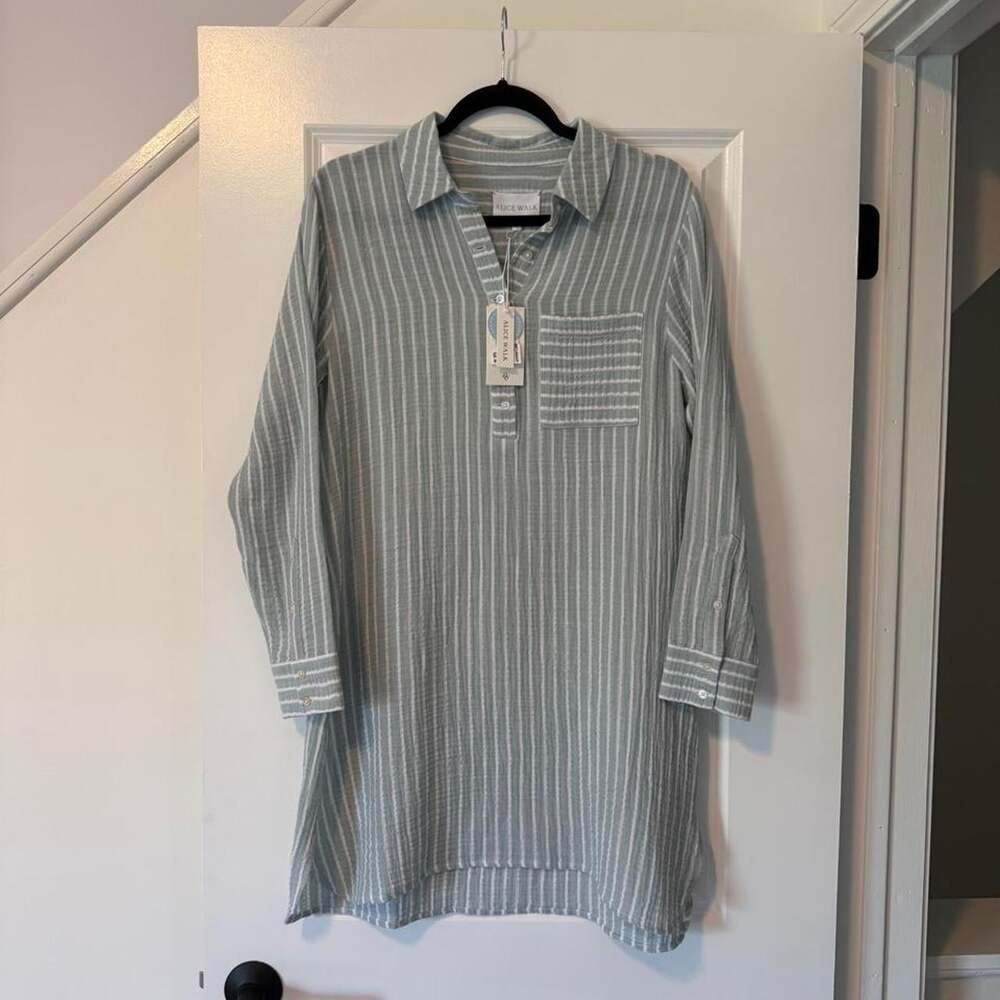 Alice Walk Triple Gauze Shirt Dress (New With Tags)